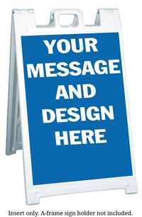 APCI Custom A-Frame Sign Inserts
