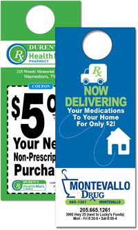 Custom printed door hangers