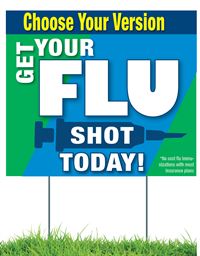 Flu Shot Yard Signs
