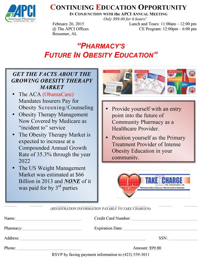 Pharmacy's Future in Obesity Education CE sheet