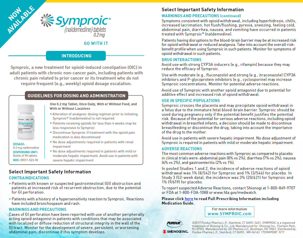 Symproic info from Purdue Pharma