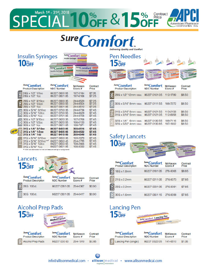 Allison Medical March promotion