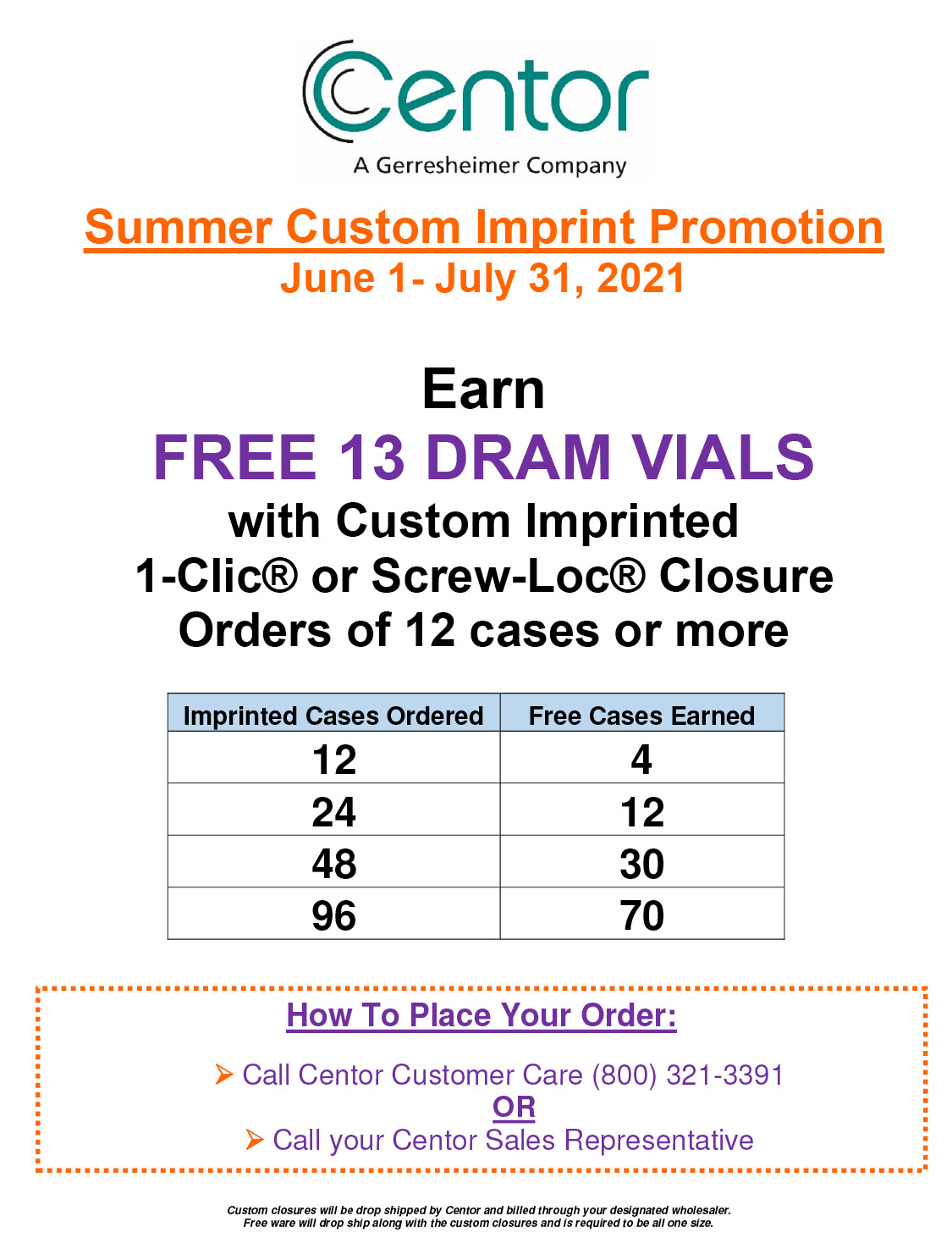 Centor Summer imprint promotion