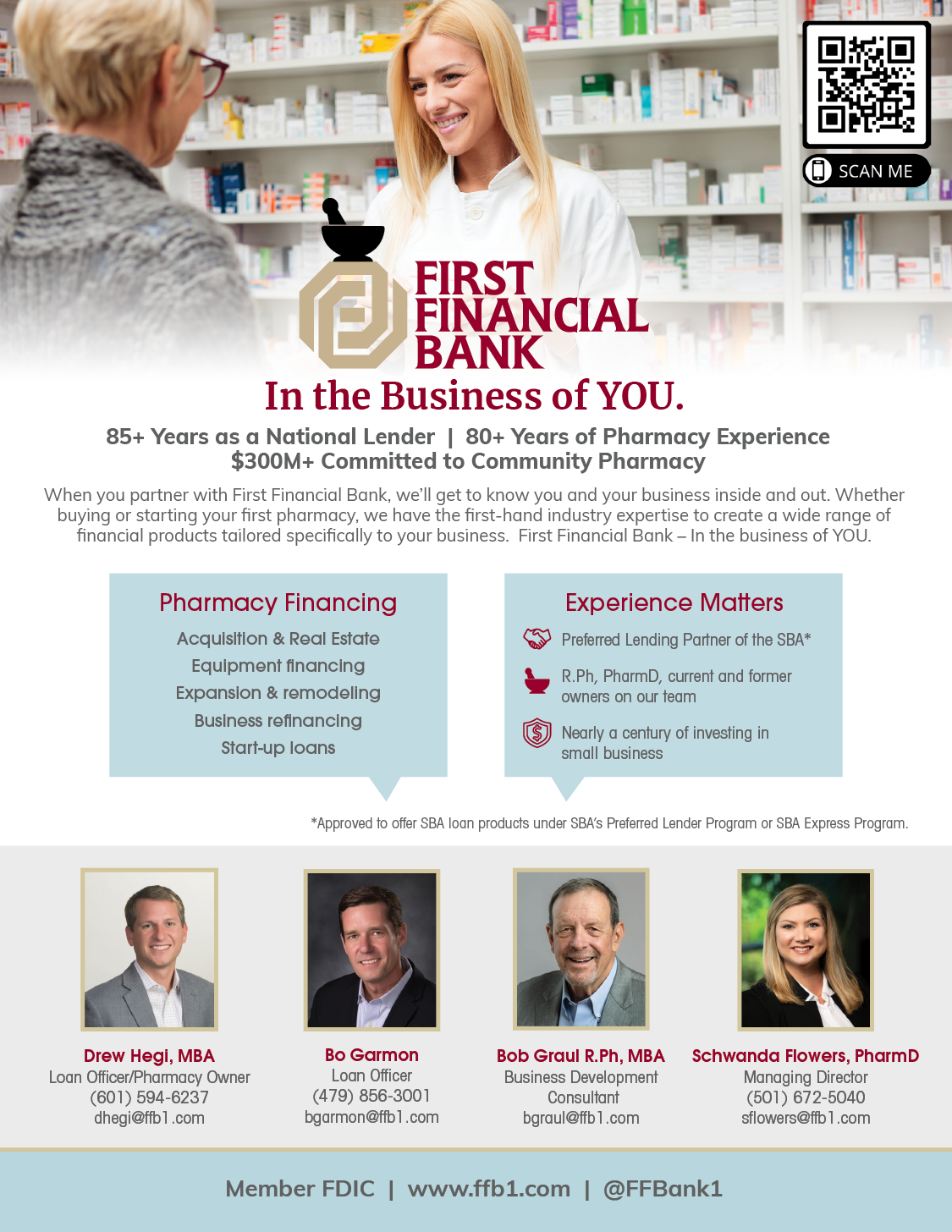 First Financial Bank pharmacy loans information