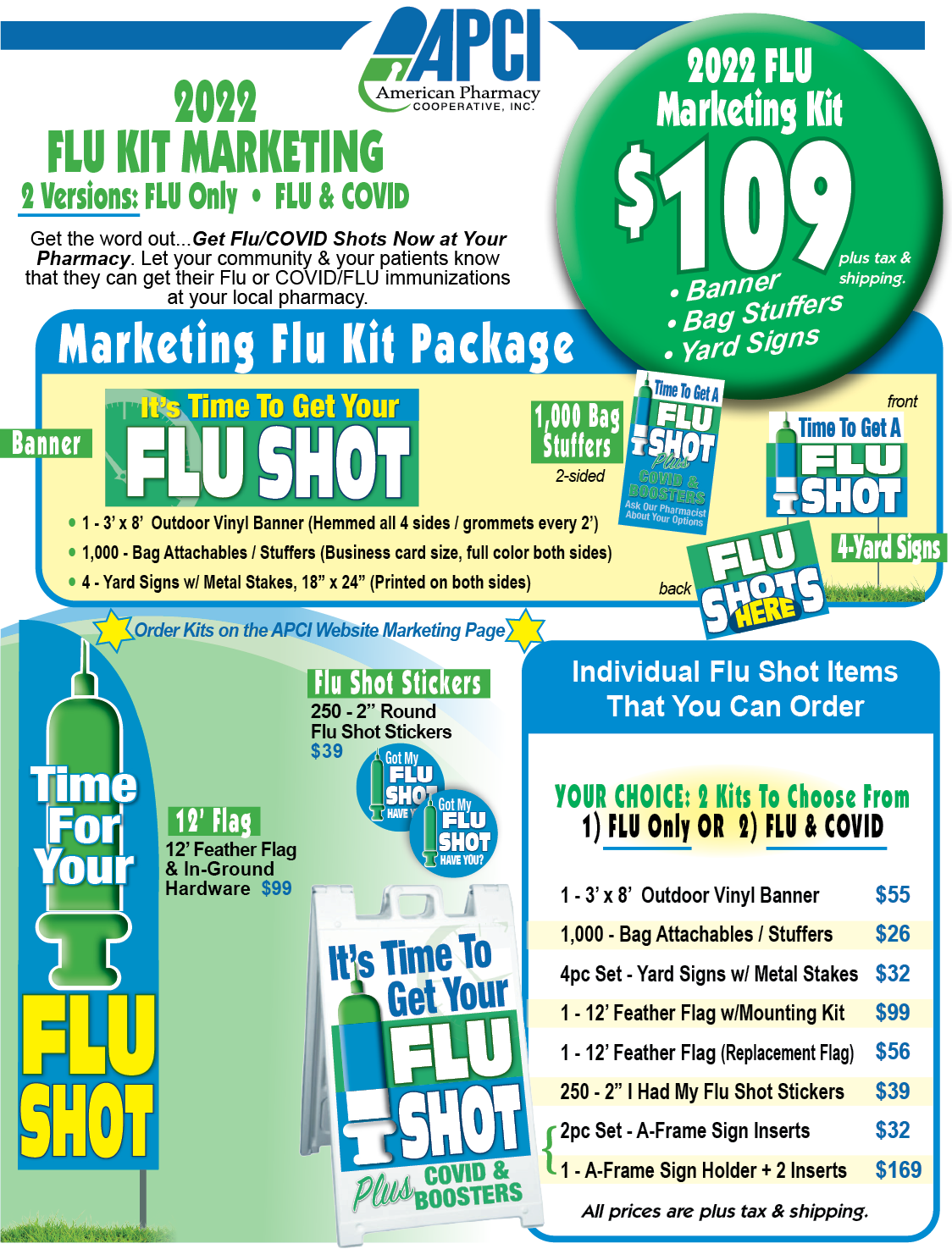 APCI 2022 Flu Immunization marketing materials information sheet