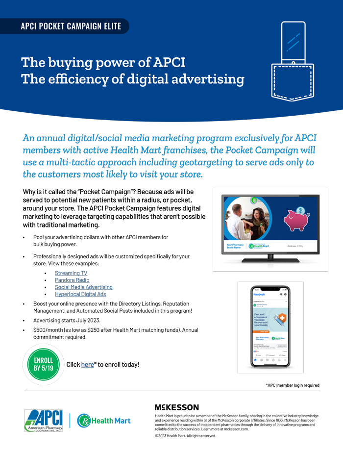 APCI Pocket Campaign Elite sell sheet