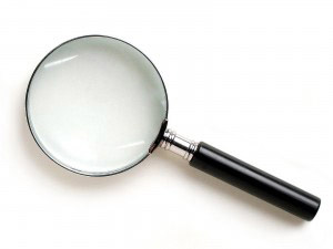 image of a magnifying glass