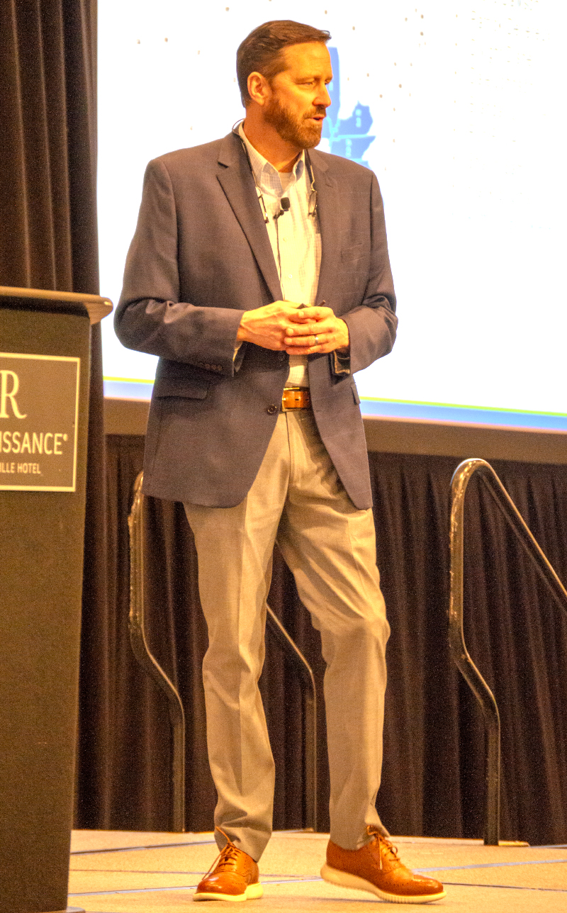 Tim Hamrick speaks at the 2025 APCI convention