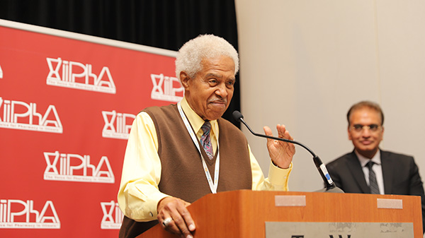 Dean Rogan speaks at the IPhA conference