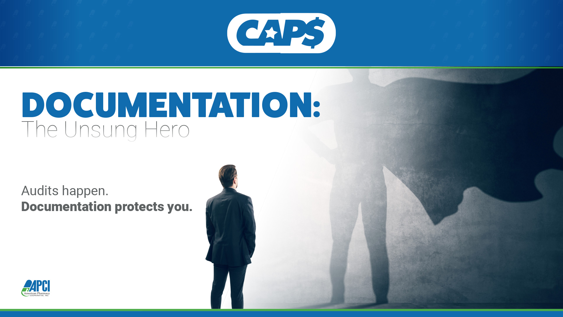 Title slide from the Documentation - The Unsung Hero webinar
