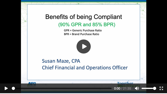 Screenshot of compliance presentation