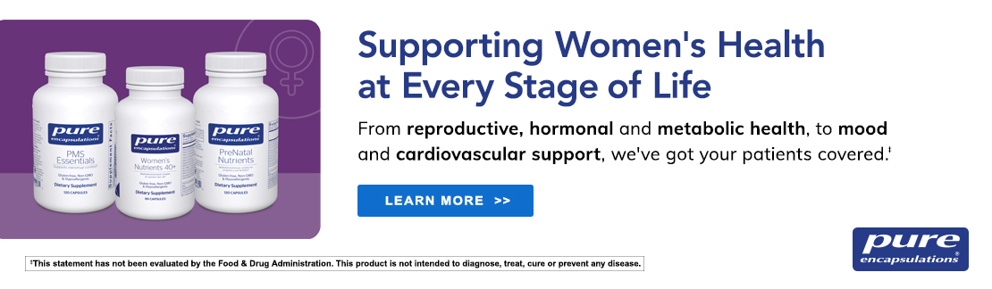 Pure Encapsulations Women's Health supplements promo banner