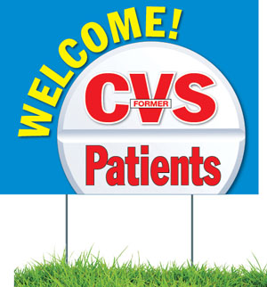 CVS store closing yard sign