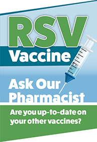 Image of APCI RSV immunization marketing business card-sized bag tag, back